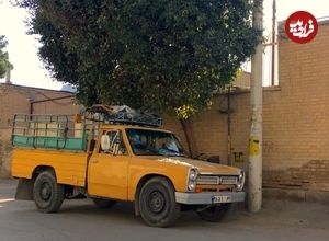 عکس؛ سفر در تاریخ؛ تصویری از وانت قدیمی ایژ