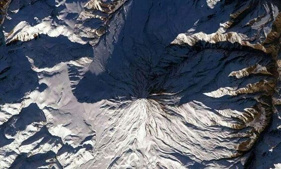 عکس/ قله دماوند از لنز ناسا