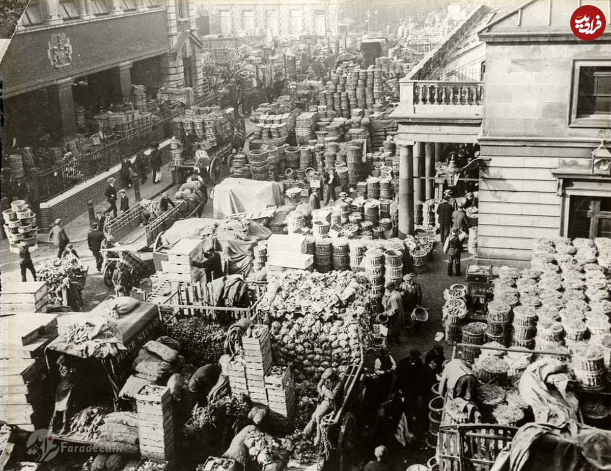 تصاویر/ بازار لندن در صد سال پیش