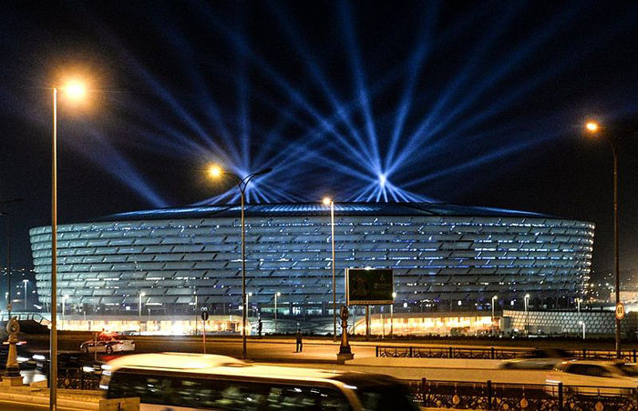 تصاویر/ استادیوم‌های جالب توجه در باکو