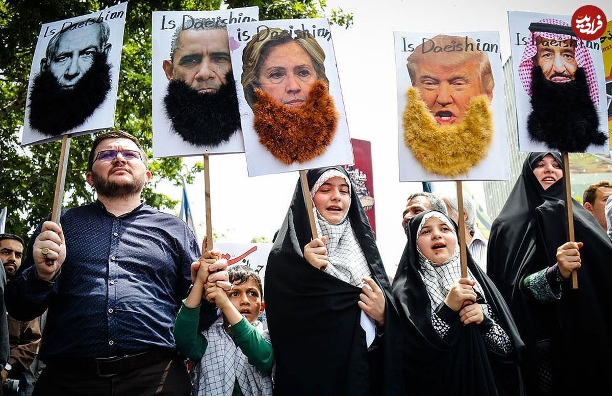 عکس/ ریش داعشی برای هیلاری و ترامپ