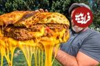 ببینید؛ غذای روستایی در آذربایجان؛ فرآیند تهیه چیزبرگر غول آسا