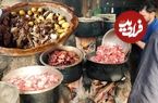(ویدئو) روش متفاوت آشپزهای خیابانی پاکستانی برای پخت 500 کیلو آبگوشت