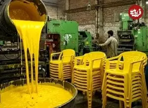 ببینید| روند جذاب تولید صندلی از طریق بازیافت گونی های پلاستیکی در پاکستان