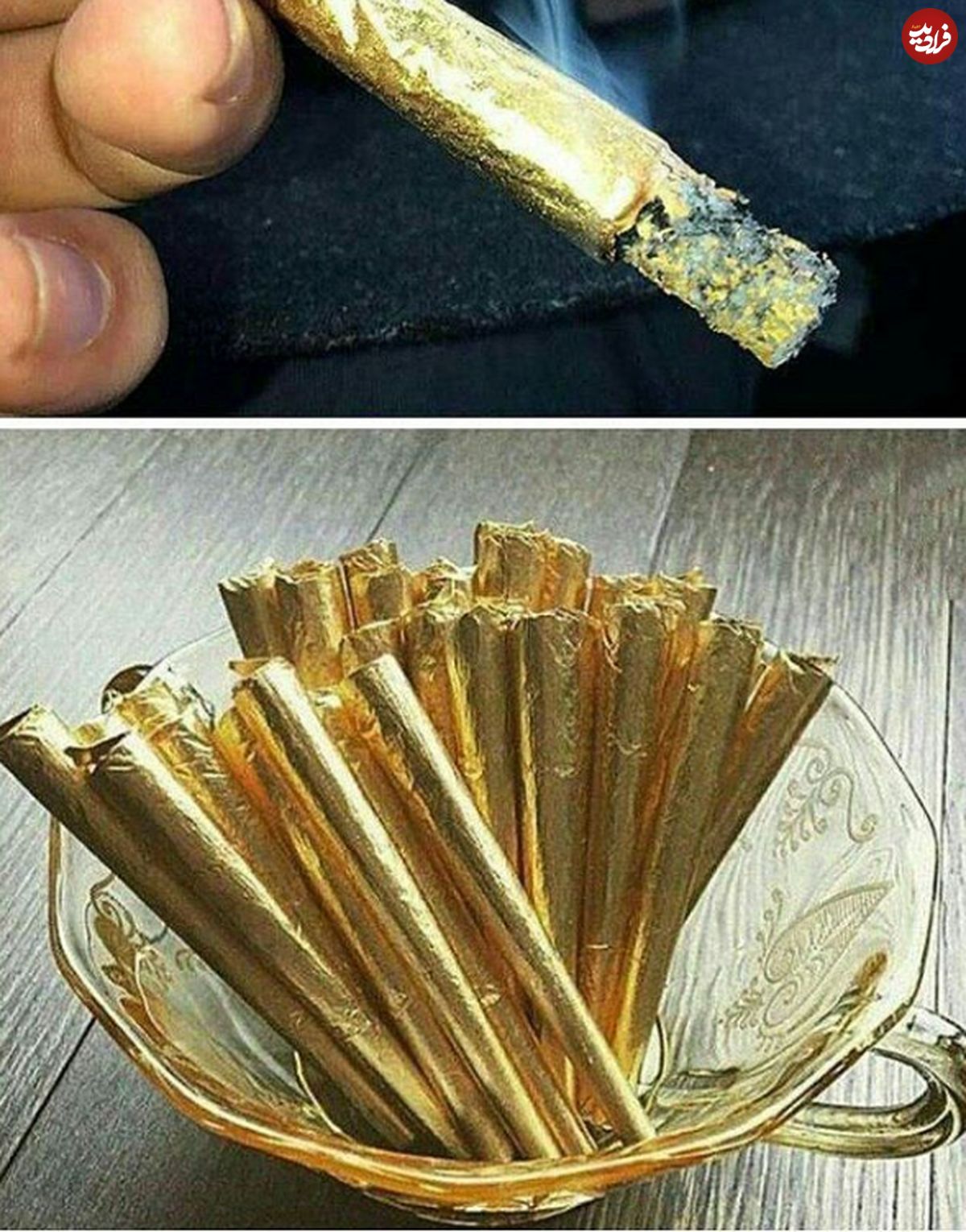 سیگارهای لاکچری با روکش طلا