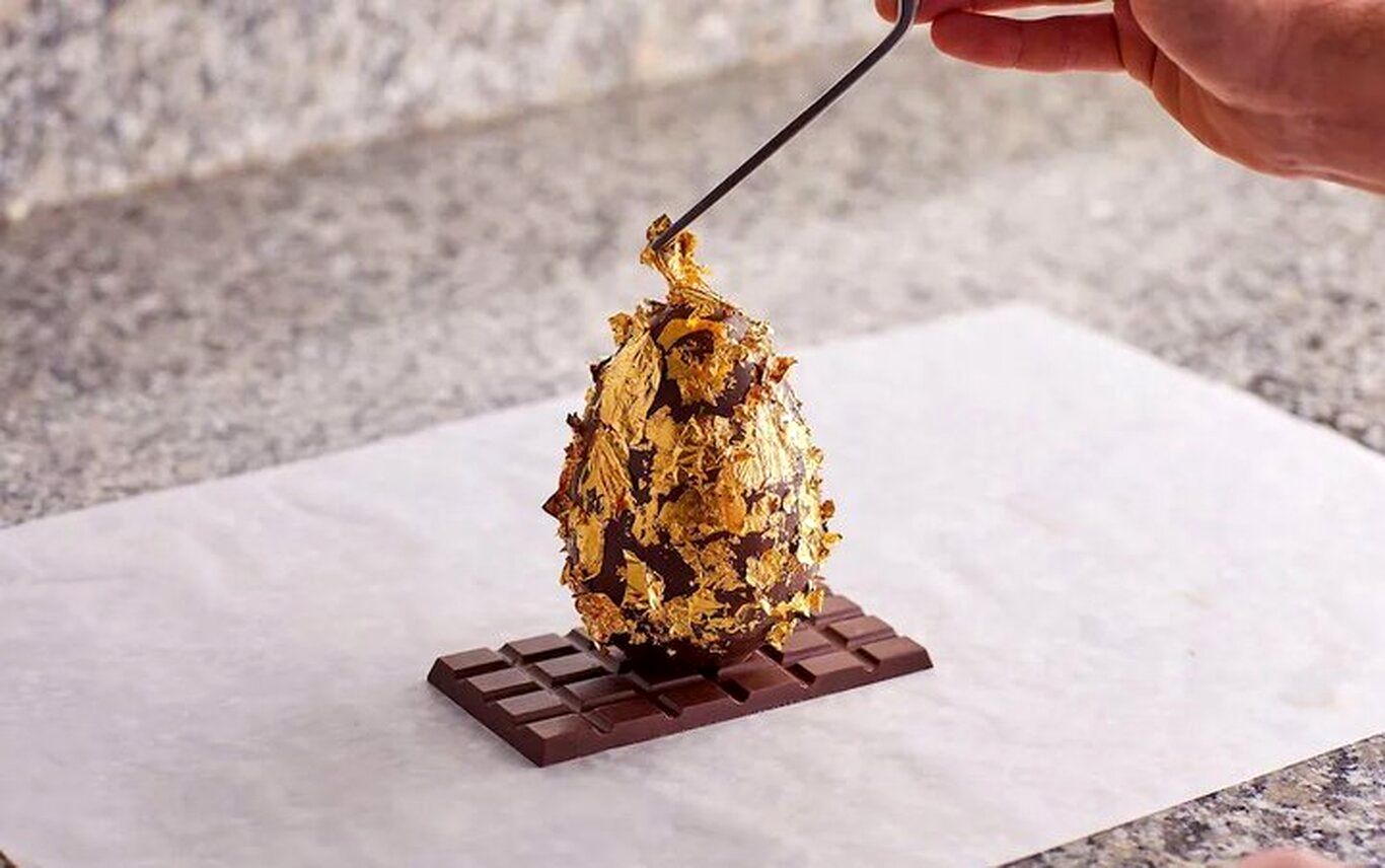 (عکس) شکلاتی لوکس با روکش طلا به ارزش ۸ میلیون تومان!