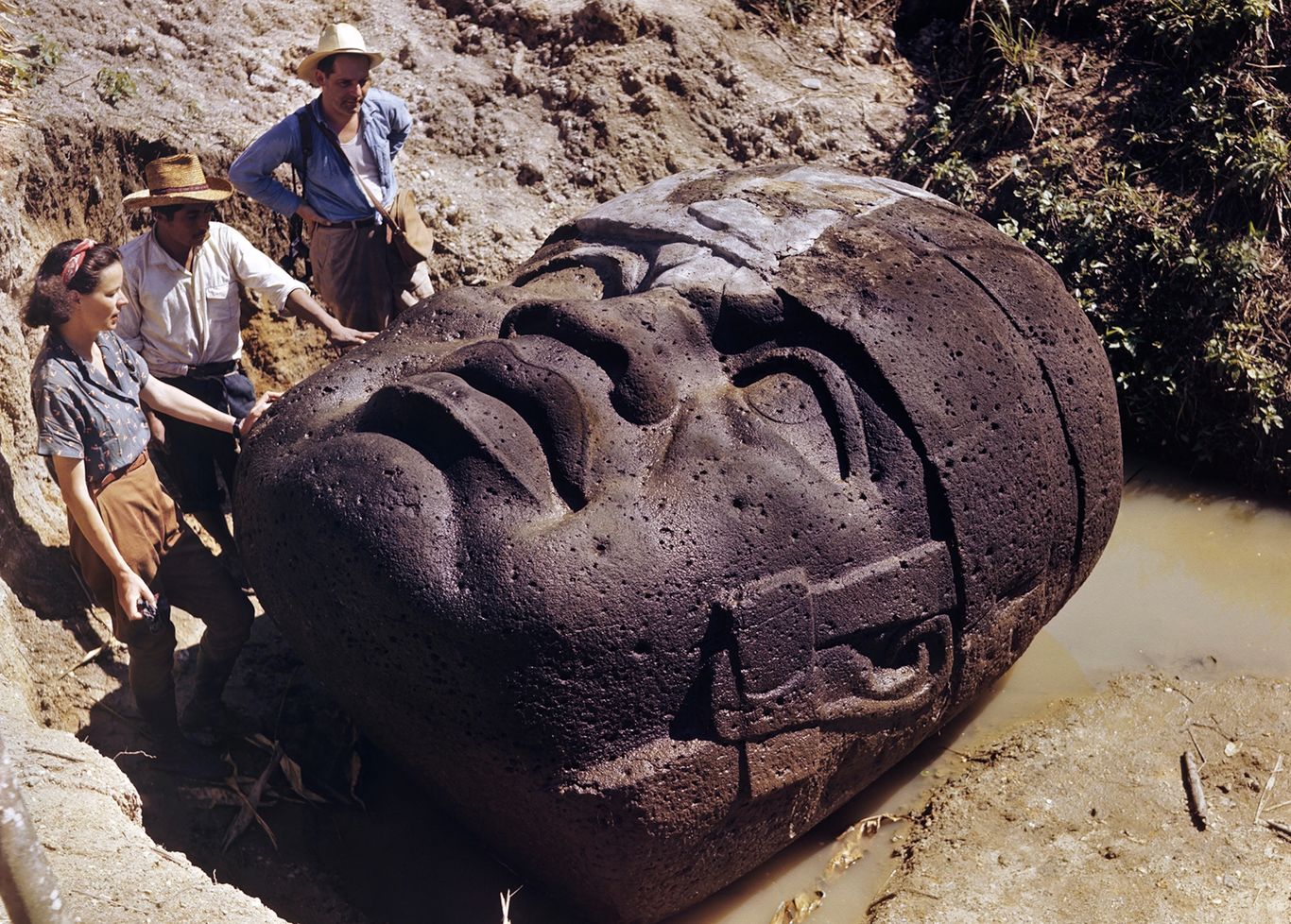 تصاویری از «سرهای غول‌آسا»؛ آثاری رازآمیز از مکزیک باستان