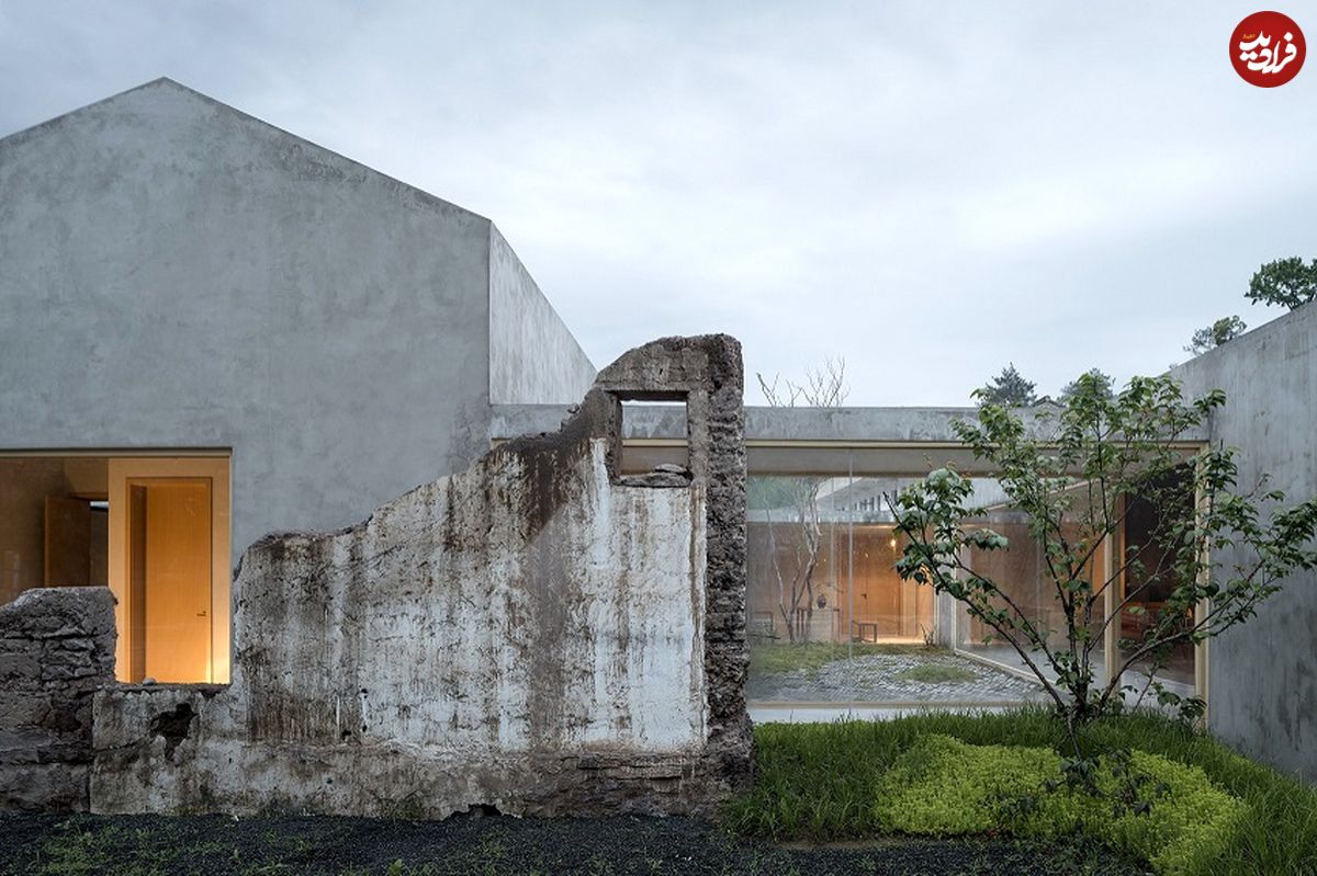 (تصاویر) ترکیب زیبای یک «ساختمان مدرن» با «خرابه‌های قدیمی»