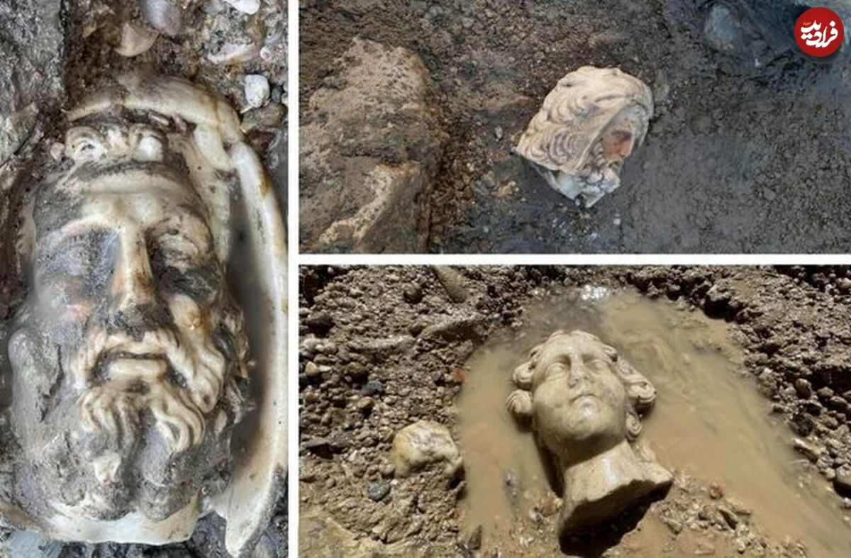 (عکس) کشف سر‌های جداشده سنگی عجیب در ترکیه