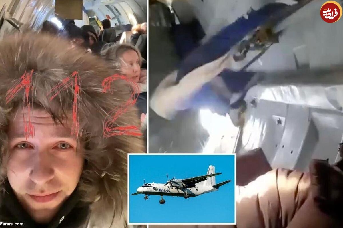 (ویدئو) باز شدن ناگهانی درب هواپیمای مسافربری در آسمان!