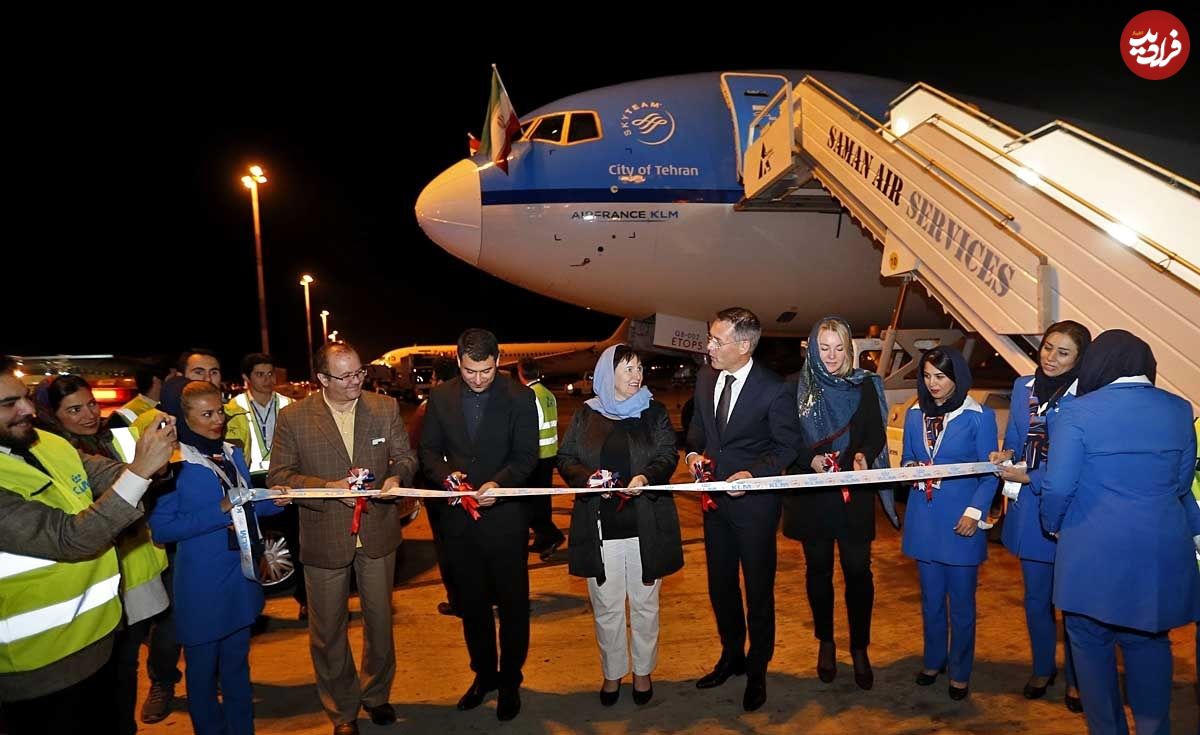 تصاویر/ آغاز پروازهای KLM به تهران