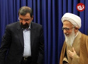 عکس؛ سفر به تاریخ؛ «محسن رضایی و آیت‌الله جوادی آملی» در جبهه؛ دهۀ 1360