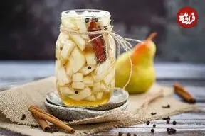 ترشی گلابی خانگی؛ چاشنی متفاوت و خوش‌طعم برای کنار غذا + طرز تهیه