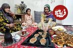 ببینید؛ غذای روستایی در ایران؛ پخت نان ترکی پیده