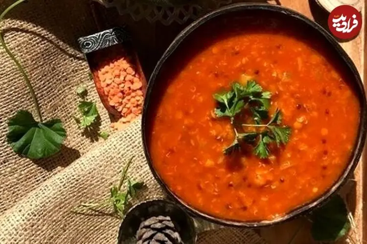 سوپ دال عدس ؛ راحت ، فوری برای روزهای جنگ