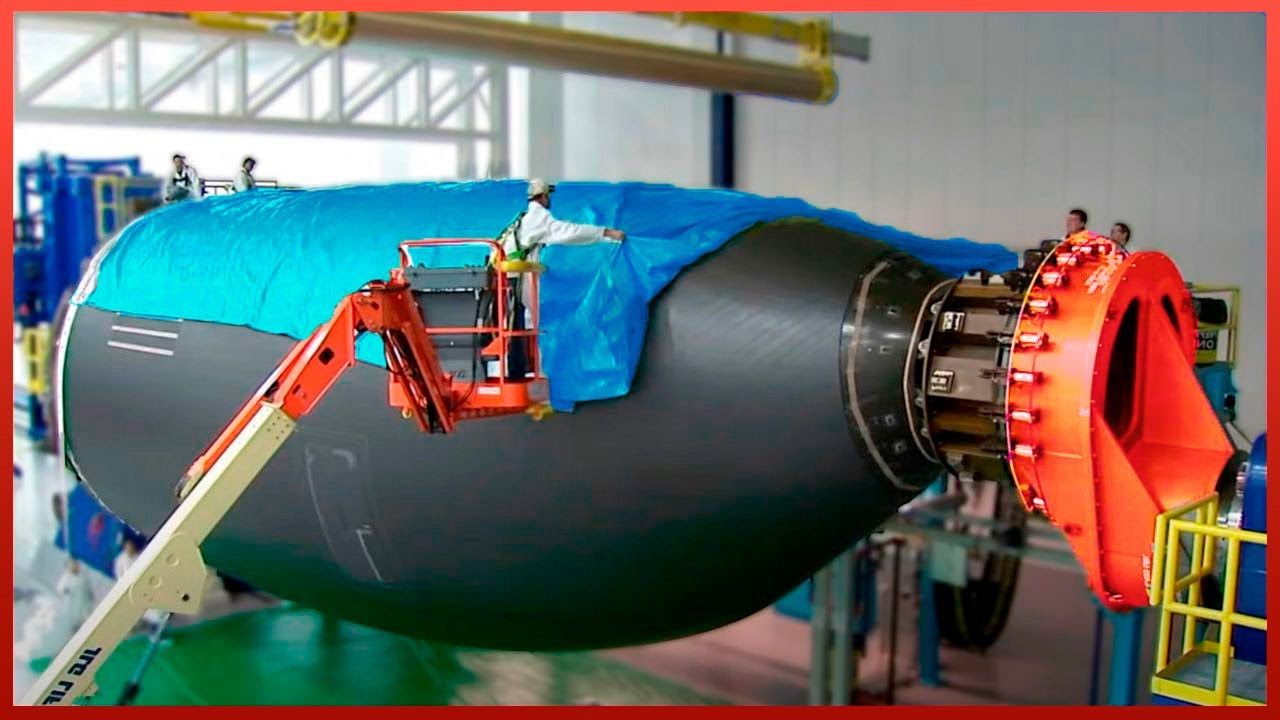 (ویدئو) فرآیند هیجان انگیز ساخت یک زیردریایی تهاجمی غول پیکر 3 میلیارد دلاری