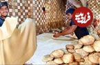 ببینید| غذای خیابانی در پاکستان؛ پخت نان سنتی تنوری در لاهور