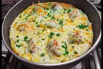 ببییند| طرز تهیه یک غذای جدید و ساده با تخم مرغ پخته