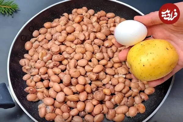 ببینید| طرز تهیه یک غذای ساده و بدون گوشت با لوبیا چیتی