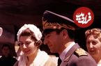 عکس؛ سفر در زمان؛ «محمدرضا پهلوی و ثریا» با چوب اسکی در اطراف تهران؛ سال 1329