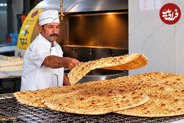 ببینید| غذای خیابانی در ایران؛ مراحل دیدنی پخت نان تافتون در تهران