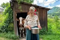 ببینید؛ غذای روستایی در اوکراین؛ پخت دلمه کلم توسط یک مادربزرگ در کوهستان کارپات