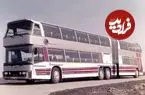 عکس| سفر به ایران قدیم؛ نمایی از یک اتوبوس دو طبقه در خیابان های تهران؛ سال 55