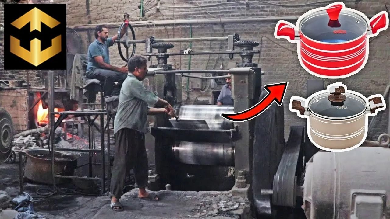 (ویدئو) فرایند پرچالش ساخت ظروف نچسب در یک کارگاه کوچک در پاکستان