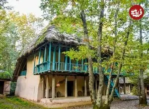 عکس| سفر به ایران قدیم؛ تصویری از یک «خانه روستایی در گیلان» در دوران قاجار