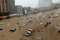 (ویدئو) تصاویر جدید از سیل ترسناک در شرق چین