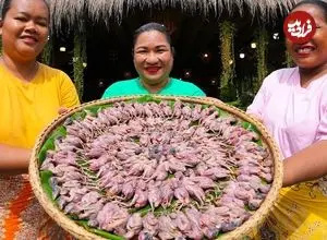 ببینید| غذای روستایی در سنگاپور؛ کباب کردن 100 بلدرچین در تنور زیر زمینی