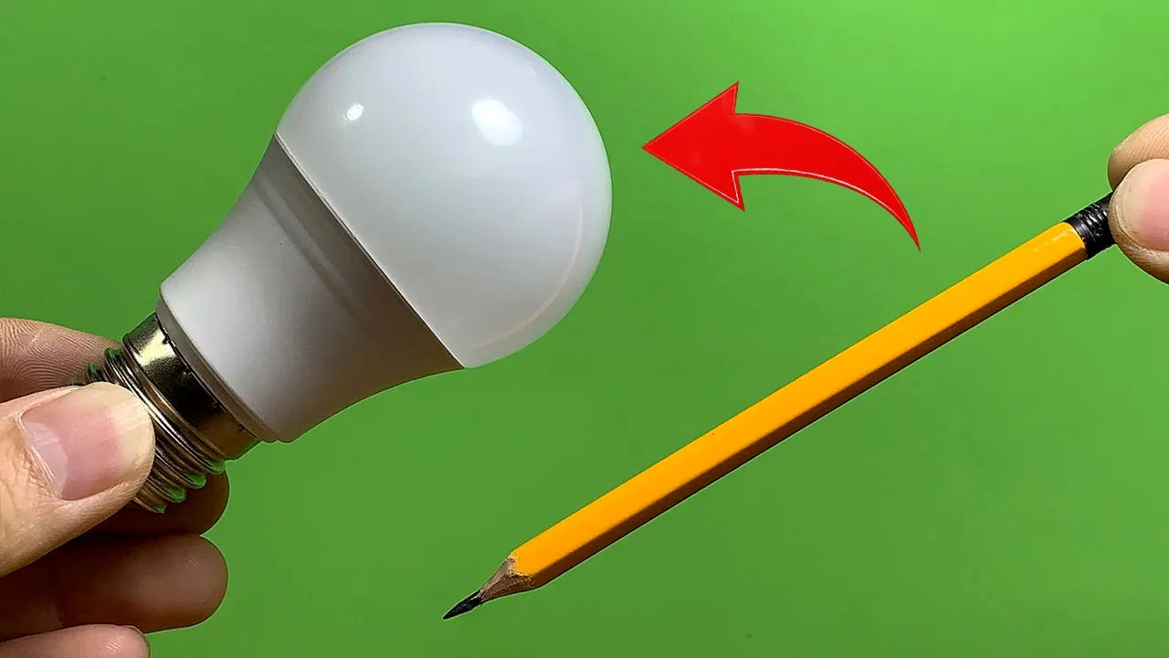 (ویدئو) نحوه تعمیر سریع و کم خرج لامپ های LED در منزل با یک مداد معمولی