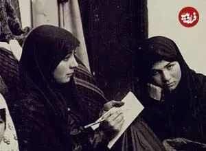 عکس| سفر زمان؛ تصویری از یک محفل زنانه در ایران دوران قاجار