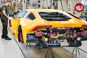 (ویدئو) خودروهای سوپراسپرت لامبوگینی چگونه در کارخانه تولید می شوند؟