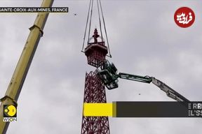 ببینید؛ پدربزرگ و نوه‌اش برج ایفل جدیدی ساختند