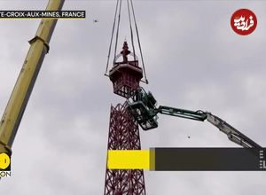 ببینید؛ پدربزرگ و نوه‌اش برج ایفل جدیدی ساختند