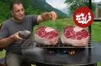 ببینید| غذای روستایی در آذربایجان؛ پخت استیک و نان و دم کردن چای در طبیعت