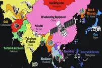 (اینفوگرافیک) اصلی ترین کالایی که هر یک از کشورهای آسیایی صادر می کنند