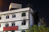 تصاویر؛ آتش سوزی درمانگاه مشیریه