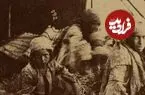 عکس| سفر زمان؛ دختران عشایر لرستان در کنار سیاه چادر؛ 140 سال قبل