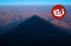 ببینید| سایه قله دماوند بر کوه‌های البرز!