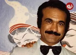 عکس| سفر به گذشته؛ «فریدون فرخزاد» در حالا اجرای شوی میخک نقره ای؛ سال 54