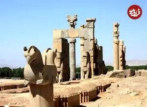 عکس| سفر در زمان؛ نمایی از تخت جمشید در دوره قاجار