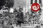 عکس| سفر زمان؛ منظرۀ «کاخ شهرستانک و خیمه‌های سلطنتی» در دوران ناصرالدین شاه