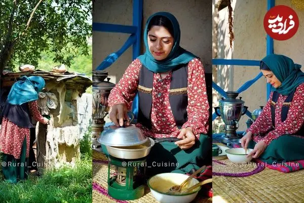 ببینید| غذای روستایی در ایران؛ پخت کلوچه محلی در روستایی جنگلی