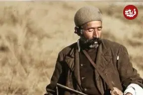 عکس| سفر زمان؛ تصویر رنگی‌شده از «شکارچیان گراز» در دوران ناصرالدین شاه