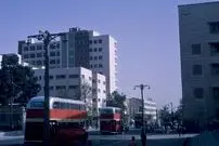 عکسی منحصر به فرد از خیابان فرودسی تهران نبش خیابان منوچهری؛ 57 سال قبل