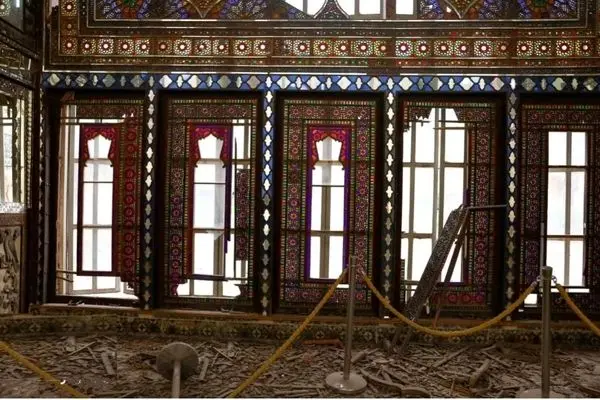 تصاویر| آسیب جنگ به کاخ گلستان