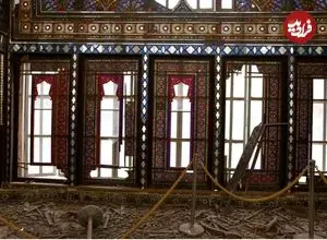 تصاویر| آسیب جنگ به کاخ گلستان