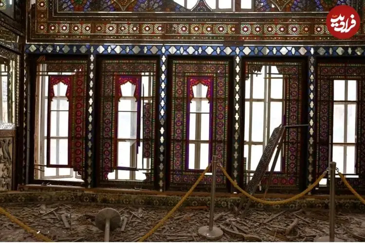 تصاویر| آسیب جنگ به کاخ گلستان